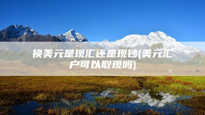 换美元是现汇还是现钞(美元汇户可以取现吗)