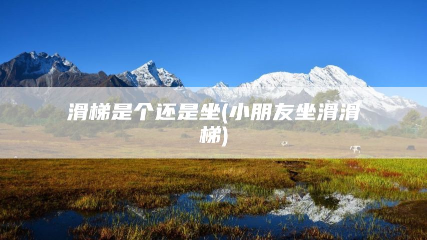 滑梯是个还是坐(小朋友坐滑滑梯)