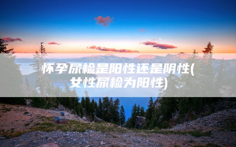 怀孕尿检是阳性还是阴性(女性尿检为阳性)