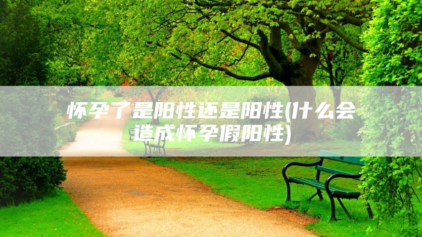 怀孕了是阳性还是阳性(什么会造成怀孕假阳性)