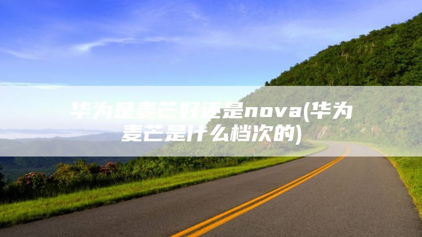 华为是麦芒好还是nova(华为麦芒是什么档次的)