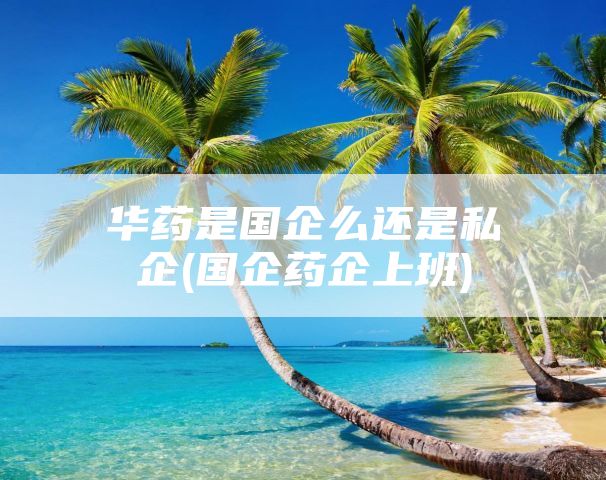 华药是国企么还是私企(国企药企上班)