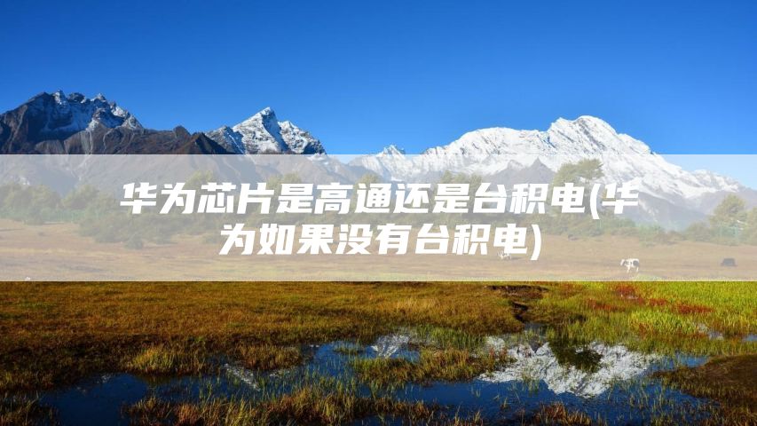 华为芯片是高通还是台积电(华为如果没有台积电)
