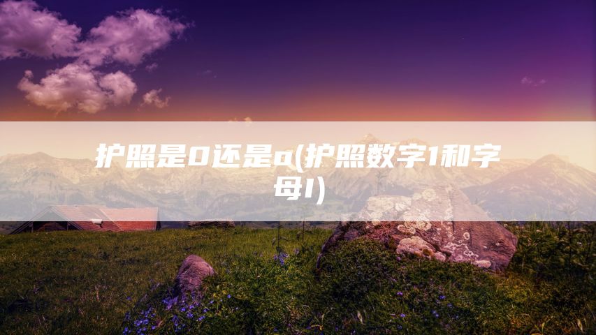 护照是0还是o(护照数字1和字母I)
