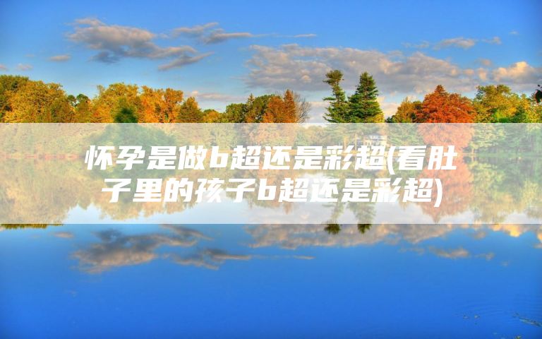 怀孕是做b超还是彩超(看肚子里的孩子b超还是彩超)