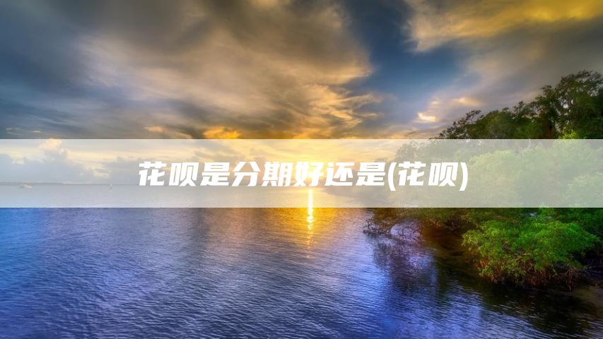 花呗是分期好还是(花呗)