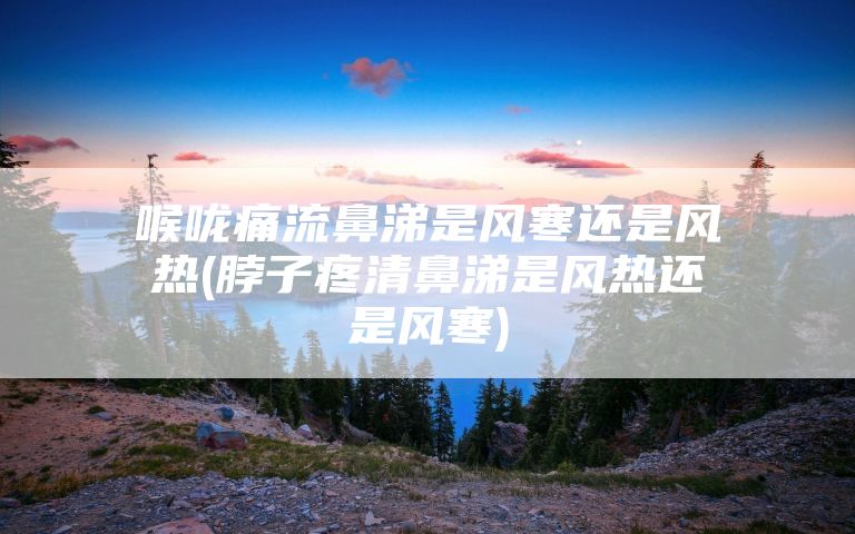 喉咙痛流鼻涕是风寒还是风热(脖子疼清鼻涕是风热还是风寒)