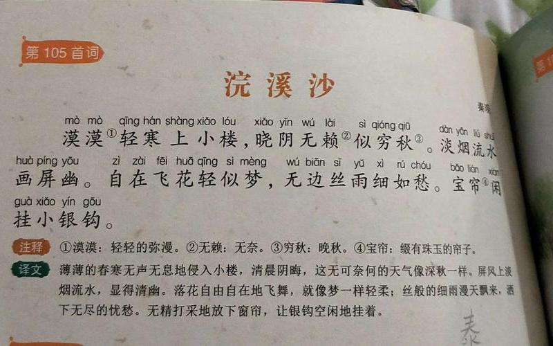 浣溪沙是词还是诗(浣溪沙的格式规律)
