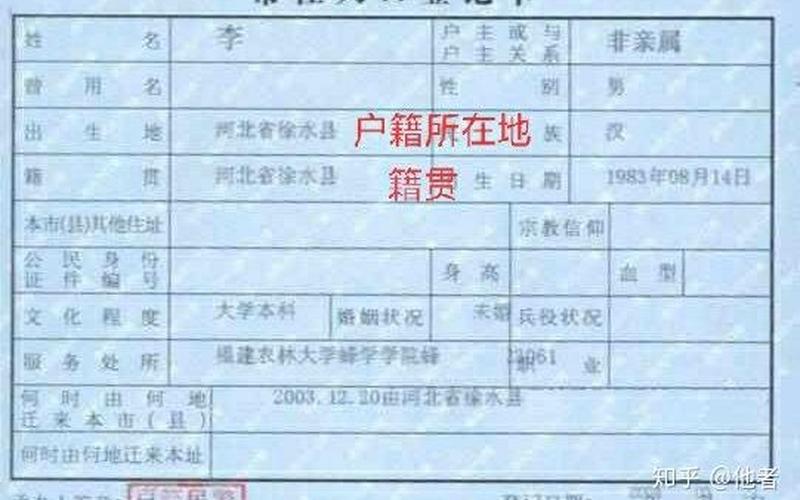 户籍是省还是市(户籍怎么填才正确)