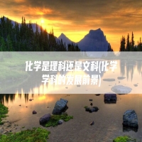 化学是理科还是文科(化学学科的发展前景)