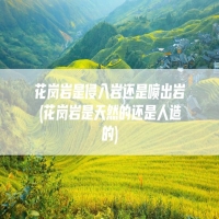 花岗岩是侵入岩还是喷出岩(花岗岩是天然的还是人造的)