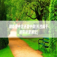 湖南是中北还是中南(长沙属于湘南还是湘北)