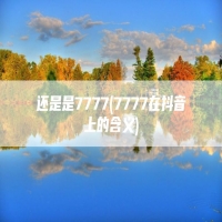还是是7777(7777在抖音上的含义)